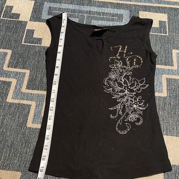 Harley Davidson floral embellished tank - Picture 8 of 8